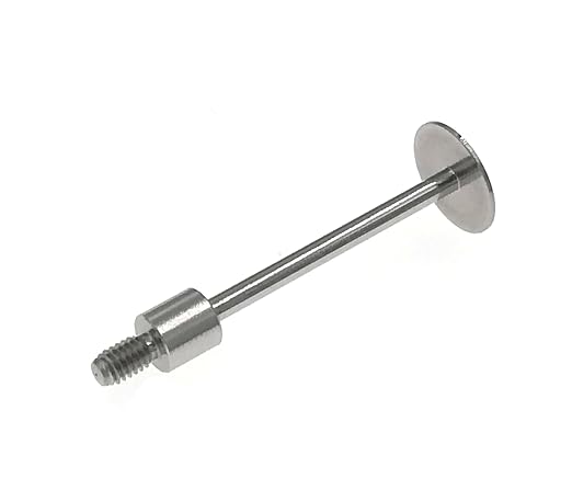 SUXING Flat Contact Points for Dial Indicator Depth 0.5mm Thickness 10 mm Diameter 4-48 UNF Thread 30 mm Length (4-48UNF D10L30)