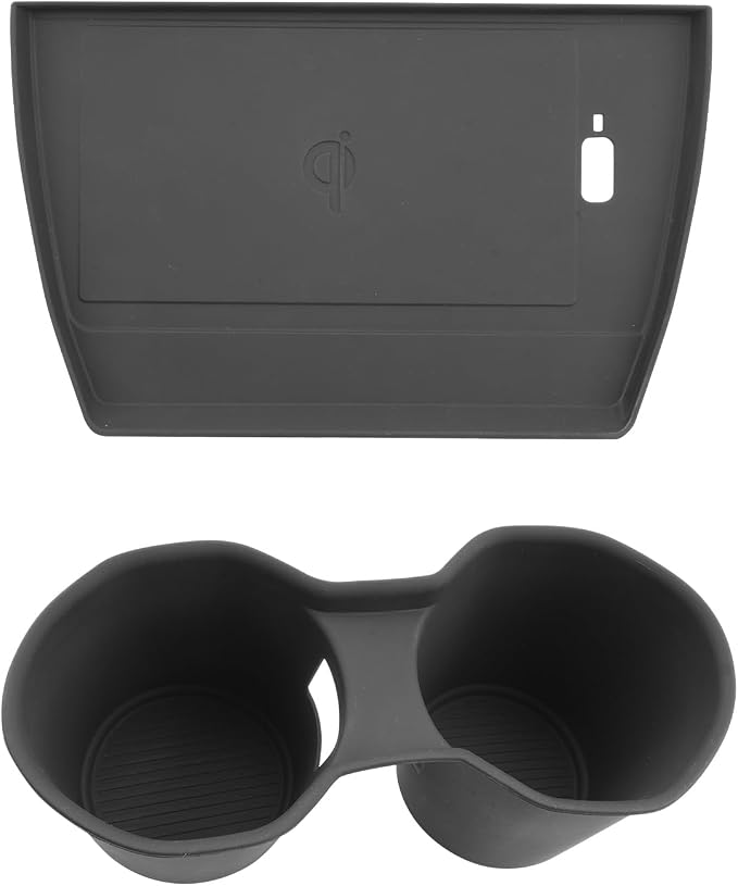 LUWU for 2025 2026 Subaru Forester Accessories Compatible with 2025 2026 Forester Wireless Charging Anti-Slip Mat - Center Console Cup Holder 2-Pack (Not for 2026 Touring/Wilderness/Premium)