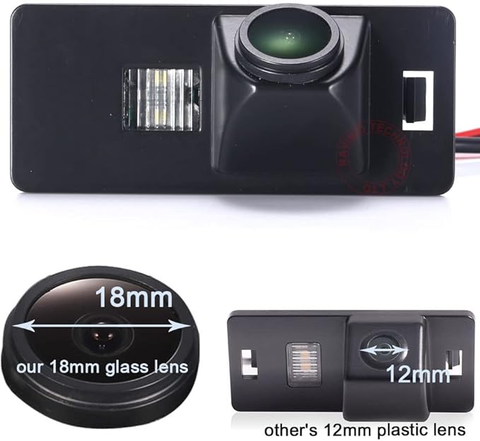 1280 * 720 Pixels 1000TV Lines car Rear View Backup Camera Parking Vehicle Camera Replacement for Audi A1 A3 S3 A4 S4 A5 S5 A6 A6L S6 A8 Q5 Q7 A8L S6 RS4 Avant TT Passat B7 Waterproof Night Vision