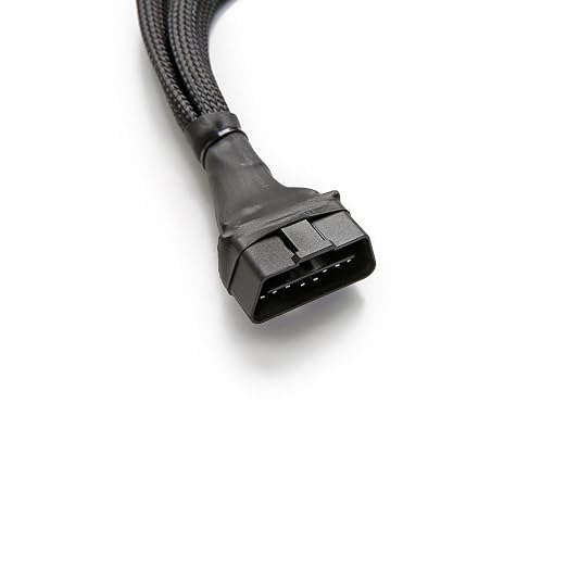 bbfly-B6 OBD II OBD2 16 Pin Splitter Extension 1x Male and 2X Female Extension Cable Adapter (1FT/30CM) (10 Pack)