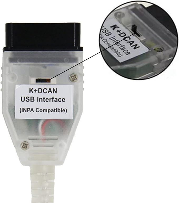 K+CAN K+DCAN USB Interface Cable Compatible with Inpa Cable BMW Switch FT232RL for BMW E-Series OBD2 Scanner Diagnostic Tool Code Reader Car Ediabas