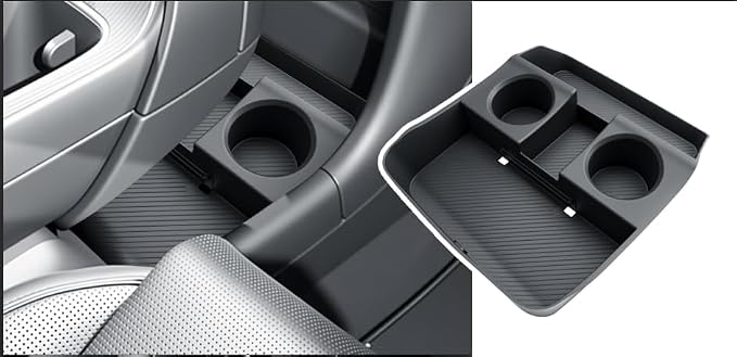 BIBIBO for 2026 Hyundai Palisade Center Console Organizer 2026 Hyundai Palisade Lower Center Console Organizer+ Insert Cup Holder& Wireless Charging Mats 2026 Palisade Console Insert Tray