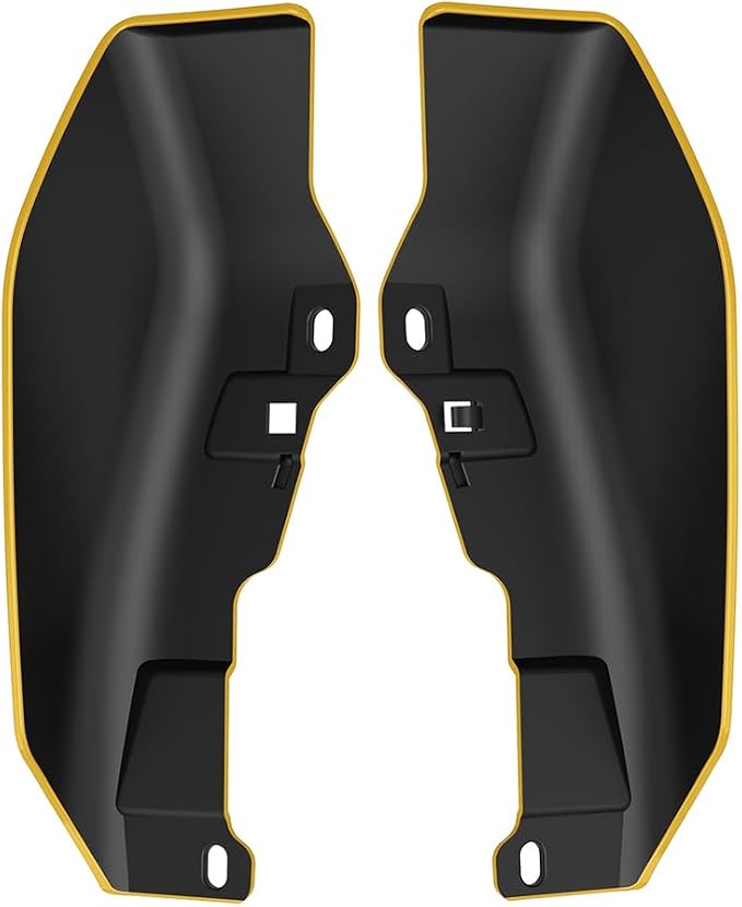 Color - Matched Mid Frame Air Deflectors Heat Shield, Perfectly Fit for Harley Touring Models 2009-2026 Industrial Yellow