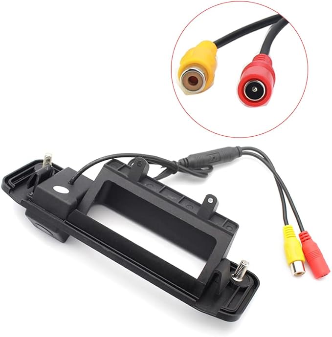 Vlicevrn CCD Car Rear View Camera Trunk Handle with Fish Eye Lens Night Vision Backup Parking Camera Waterproof IP68 Vehicle Camera for Mercedes Benz GLK GLA GLC GLE A180 A200 A260 GLK280 GLK300
