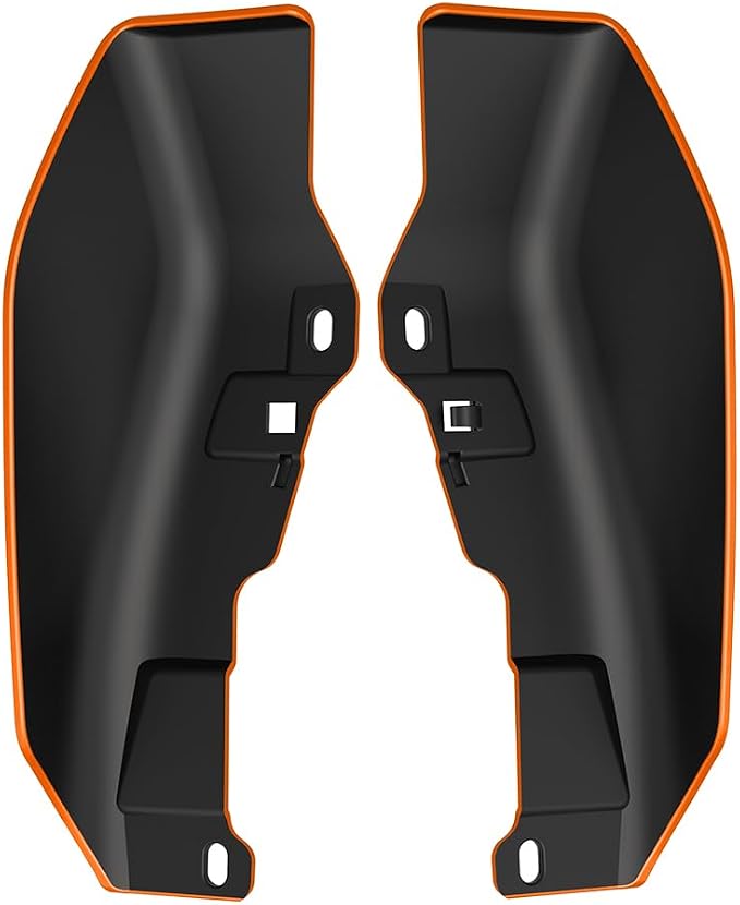 Color - Matched Mid Frame Air Deflectors Heat Shield, Perfectly Fit for Harley Touring Models 2009-2026 Baja Orange