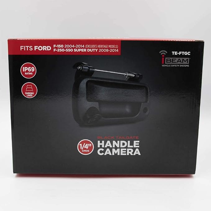 iBeam TE-FTGC Factory Replacement Tailgate Handle Camera Made for 2004-14 Ford F150/F250/F550