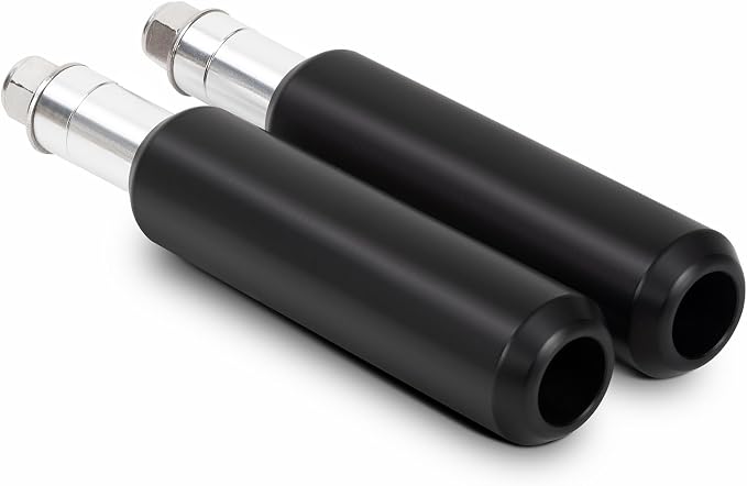 6.5" Motorcycle Frame Sliders Falling Crash Protector Upper Shock Mount Guards Falling Side Protector No Cut Kits Fit for Dyna 1998-2005 (Smooth Style)