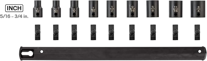 TEKTON 3/8 Inch Drive Impact Socket Set, 9-Piece | SID91108