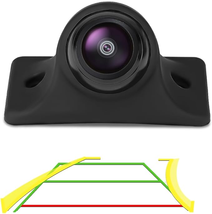 GreenYi AHD Monitor Camera Set, 800x480 HD TFT Monitor + Universal AHD 1080P Rear Front Side View Camera with Trajectory Guideline
