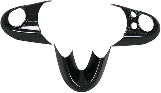 Fit for 2018 2019 2020 2021 2022 2023 Mini Cooper/Mini Cooper S Wheel Steering Trim Panel Cover Trims ABS Carbon Fiber
