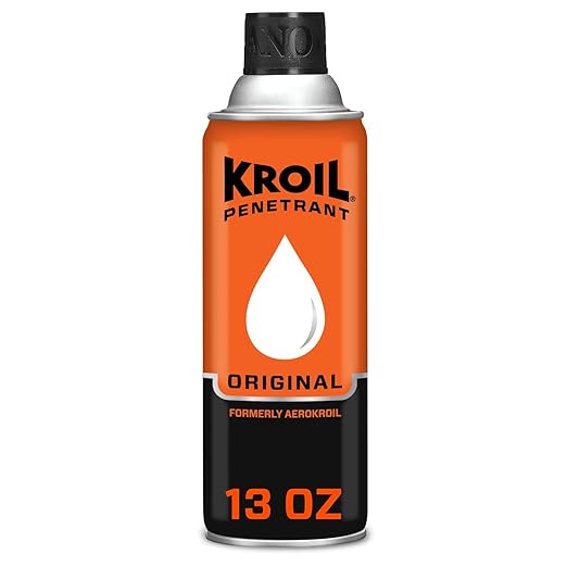 Kroil Original Penetrating Oil (Aerosol Spray-13oz Can-Single) | Penetrant for Rusted Bolts, Metal, Hinges, Chains, Moving Parts | Rust, Corrosion Inhibitor (KS132)