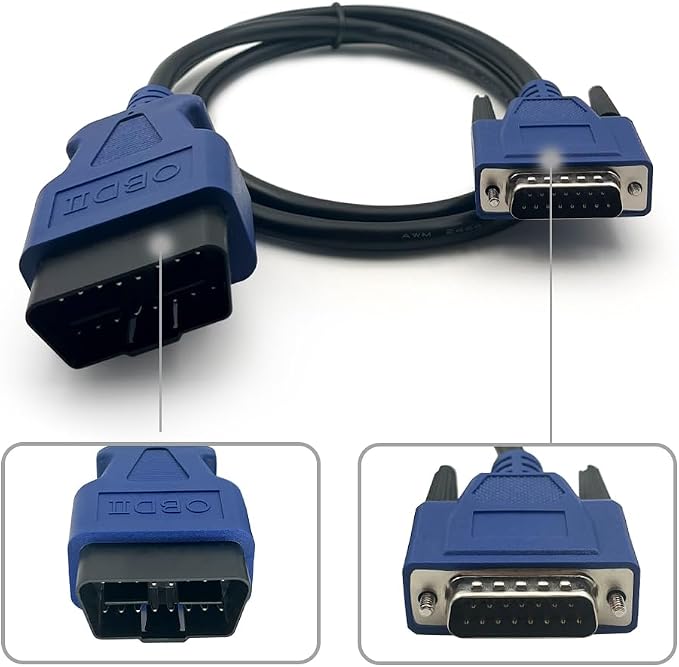 OBD2 J1962 Adapter 491113 Cable for NEXIQ for USB-Link 2 and 3 Diagnotic Scanner Tool for Ford for GM for Dodge for Volvo for Isuzu and for Hino