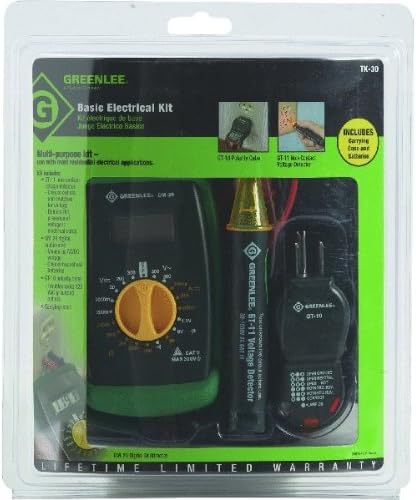 Greenlee - Electrical Kit-Basic (Tk-30A), Elec Test Instruments (TK-30A), 10 x 8 x 3", Black
