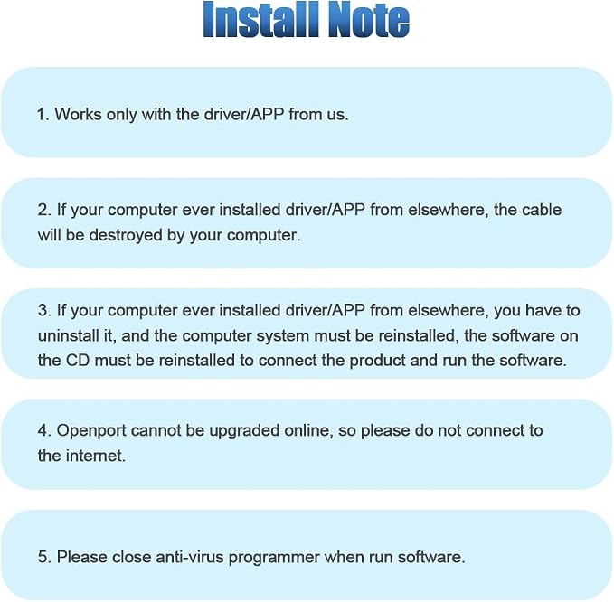 OBD2 K-CAN Diagnostic Cable for Openport 2.0 ECU, Compatible for Jaguar for Land Rover for Toyota for Mitsubishi for Subaru Vehicles, Work for SDD V163 for Techstream for Tactrix