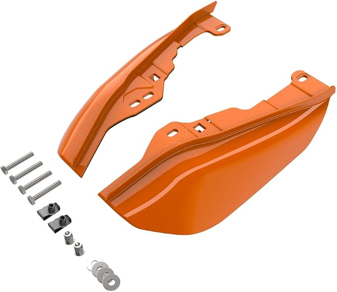 Advanblack 2024 RG Mid Frame Air Deflectors Compatible for Harley Touring Street Glide, Road King, Electra Glide, 2009-2025(Baja Orange)