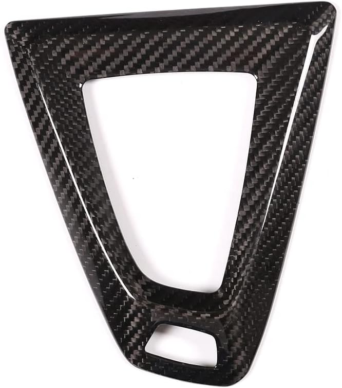 Fit for BMW F80 F82 M3 M4 2014 to 2019 Center Console Gearbox Decorative Panel Frame, Real Carbon Fiber Interior Accessories Gear Lever Panel Base Cover (LHD - Black Carbon)