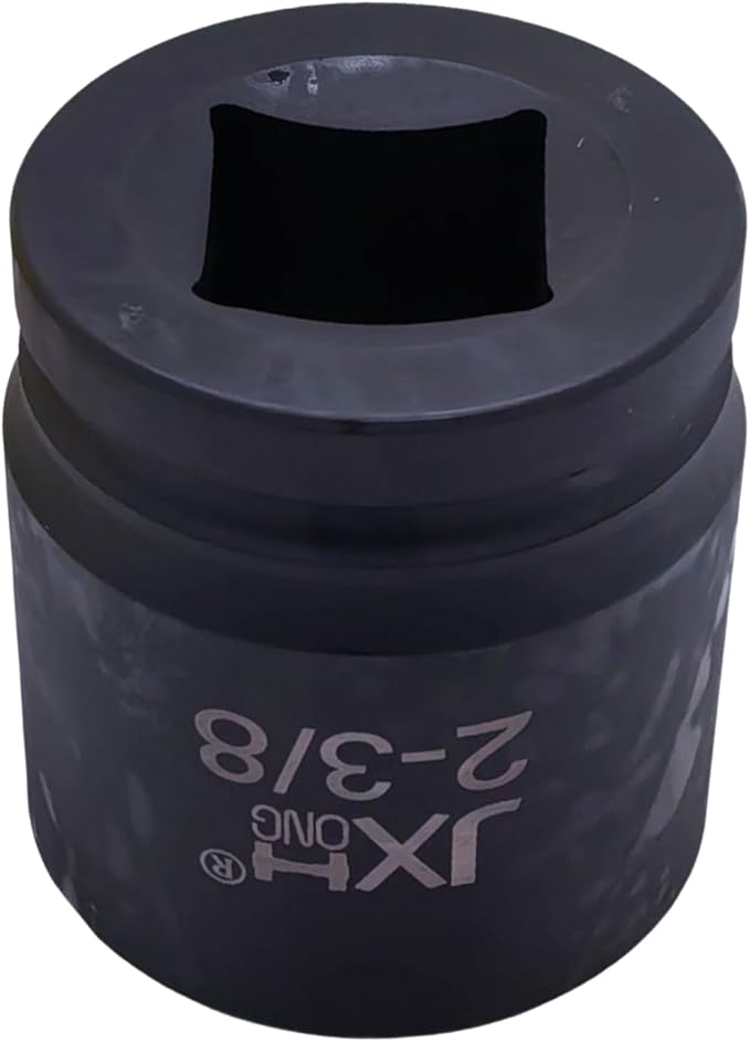 1-1/2" Drive Impact Socket, 6-Point, Heat Treated Cr-Mo Steel – Heavy Duty for Hydraulic Impact Wrench (2-3/8")
