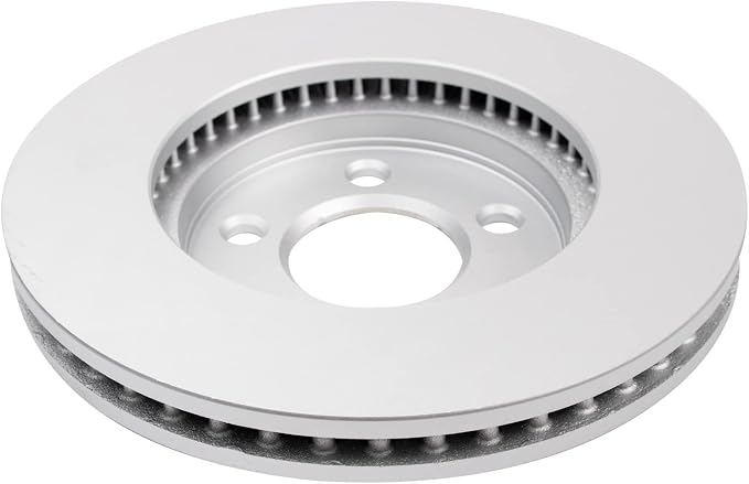 TRQ Front Brake Rotor Set Coated Compatible with 2005-2010 Ford Mustang Base Model