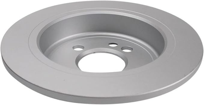 TRQ Rear Brake Rotor Set Solid G Coated Compatible with 2006-2015 Mini Cooper