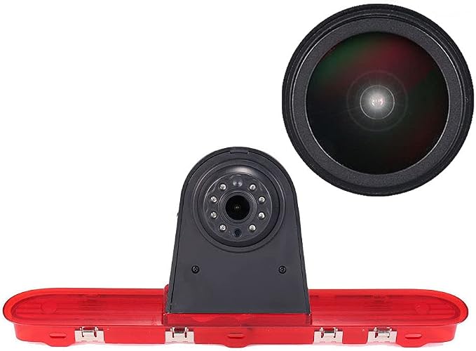 Super 1280x720 Pixel 1000 TV Lines 3rd Brake Light Reversing car Camera Brake lamp Parking for Citroen Dispatch Toyota Proace Peugeot Expert Traveller Van 3 Transporter from 2016 Third MPV Waterproof