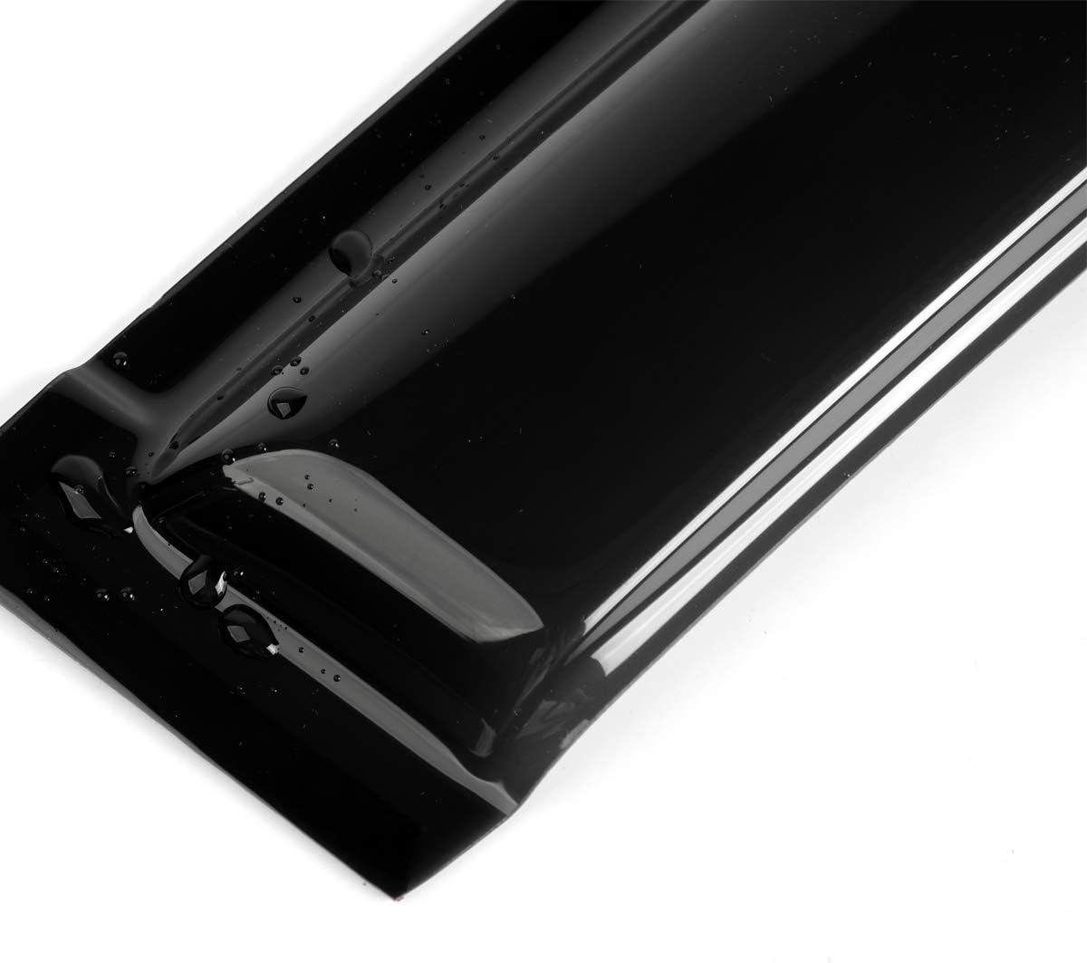 Side Window Visor Vent Deflectors,4pcs Out-Channel Tape On Dark Smoke Sun Rain Guards fit for 2010-2016 Buick LaCrosse 94215