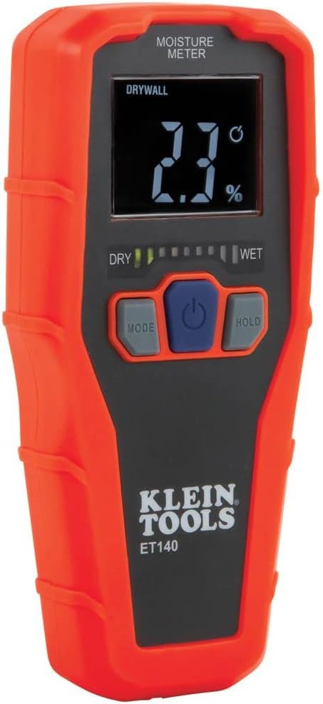 Klein Tools ET140 Pinless Moisture Meter & ET310 AC Circuit Breaker Finder with Integrated GFCI Outlet Tester
