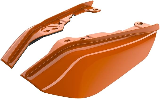 Advanblack 2024 RG Mid Frame Air Deflectors Compatible for Harley Touring Street Glide, Road King, Electra Glide, 2009-2025(Baja Orange)