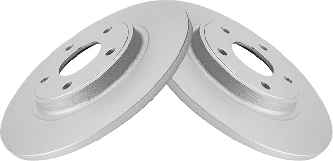 TRQ Rear Brake Rotors Set Premium G-Coated Driver & Passenger Side Compatible with 12-15 C/V 11-20 Grand Caravan 12-20 Journey 12-14 Routan 12-16 Town & Country