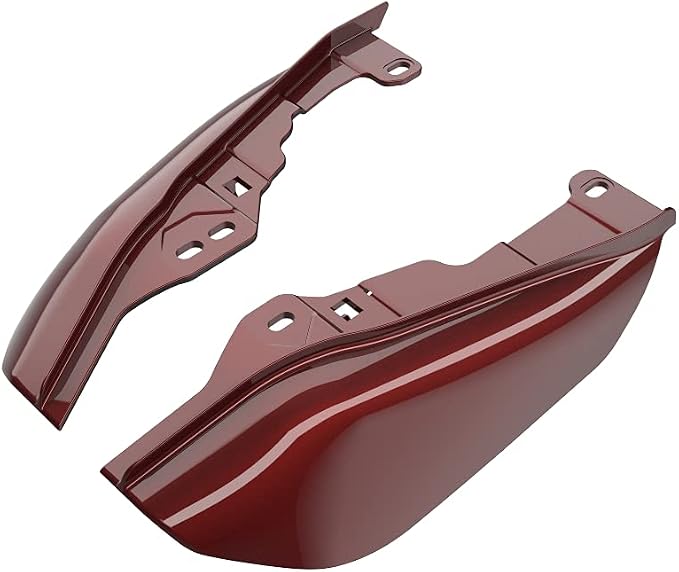 Advanblack 2024 RG Mid Frame Air Deflectors Compatible for Harley Touring Street Glide, Road King, Electra Glide, 2009-2025(Stiletto Red)