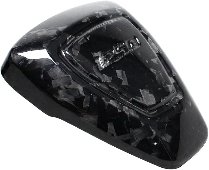 100% Black Carbon Fiber Side Cover Bodywork with Marbling Drawing Compatible with Harley Davidson 2022-2024 Pan America, Sportser S RH1250S (Debirs Drawing)