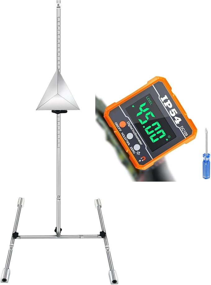 Fit for Honda Toyota Kia Ford ADAS Radar Aiming Calibration Tool with 0-30 Centimeter Scale,Digital Level Angle Gauge with Backlight & Magnetic Base