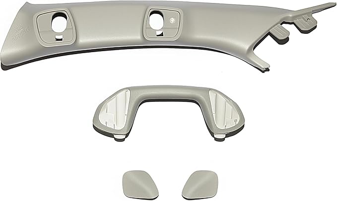 Driver Side A-Pillar Grab Handle for Toyota Tacoma 3rd Gen (2016-2023), OEM-Style Texture, Matches Passenger Side, Sturdy & No Creaking Noise, Easy Installation (Gray)