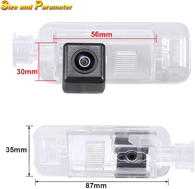 Vehicle Backup Cameras Wide View Angle Rearview Reverse Camera Waterproof Night Vision Camera Replacement for BMW 3er Cabriolet E36 z3 316i 316g 318i 318is 318tds 320i 323i 323Ti 325i 325tds 328i M3
