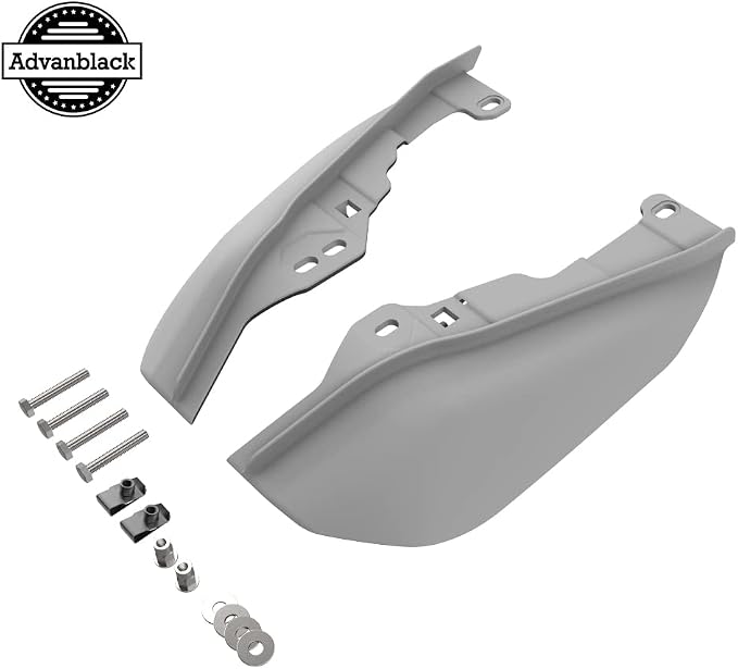 Advanblack 2024 RG Mid Frame Air Deflectors Compatible for Harley Touring Street Glide, Road King, Electra Glide, 2009-2025(Sunset Orange)