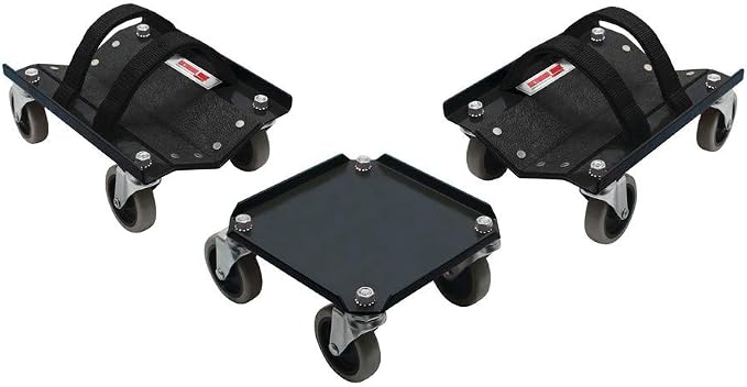 Extreme Max 5800.0232 V-Slides Snowmobile Dolly System - Steel, Black
