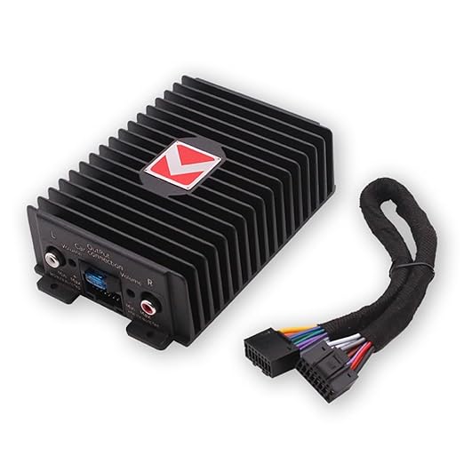 Shkalacar 4-Channel Car Amplifier 80Wx4 Digital Sound Processor DSP Car Audio Booster for Car Player System Car Audio Amplifier with Pure Copper Transformer Aluminum Alloy Body