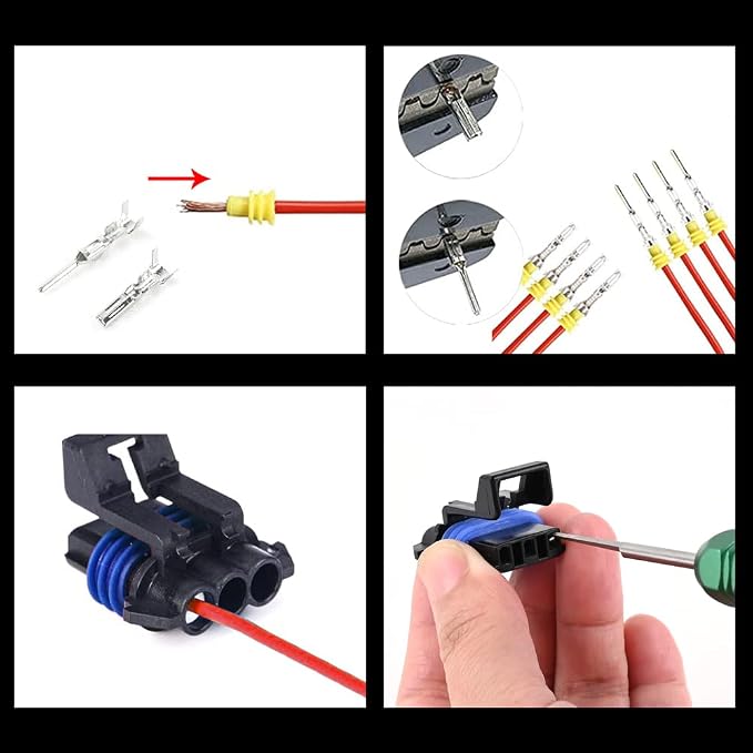 JRready ST5211 Pin Removal Tool KIT for Weather Pack Metri Pack Series Connector Harness terminals and Connector Crimp pin etc Electrical Connector, Tool KIT Include DRK 785084 Amp 1.5mm Removal Tool