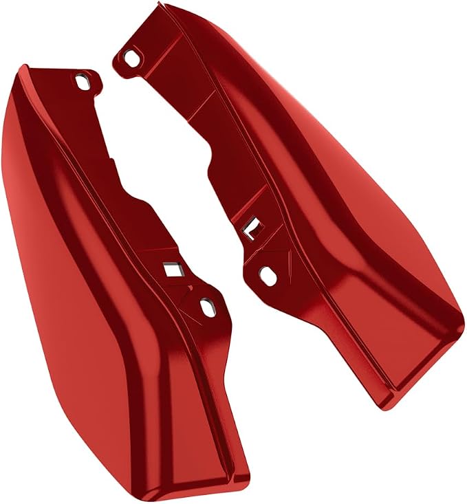 Color - Matched Mid Frame Air Deflectors Heat Shield, Perfectly Fit for Harley Touring Models 2009-2026 Brilliant Red