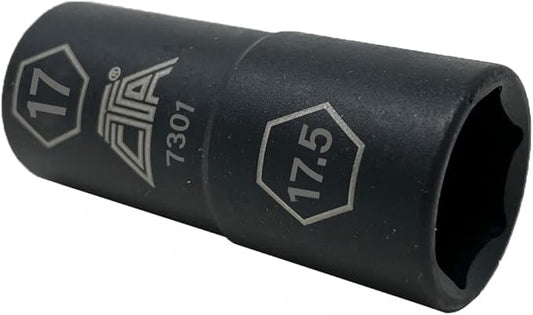 CTA Tools 7301 Flip Socket - 17mm x 17.5mm - Services 17mm Lug Nuts with Missing and Distorted Chrome Caps