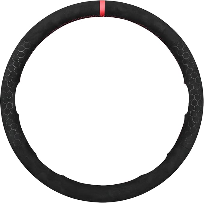 MEWANT Steering Wheel Cover for Chevy Silverado 1500/2500/3500 2003-2006 / Silverado 1500 2500HD 3500 Classic 2007 / Trailblazer 2002-2009 Hand-Stitched Steering Wheel Wrap