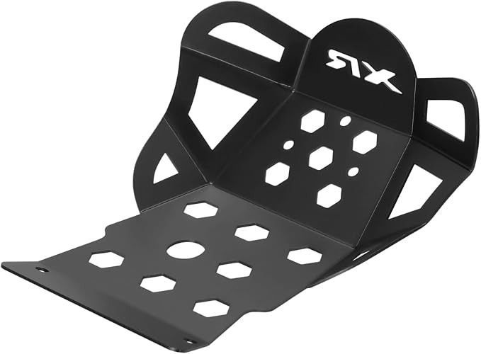XR150L Skid Plate - Front Engine Bash Cover Guard Compatible with 2023~2025 XR125L XR150L - Skidplate Thickness Enhancement with Engine Heat Dissipation Holes (Black)