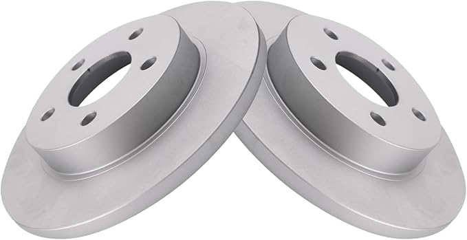 TRQ Rear Brake Rotors Set Premium G-Coated Smooth Driver & Passenger Side Compatible with 2008 Chevrolet Cobalt 2005-2010 Pontiac G6 2007-2009 Saturn Aura