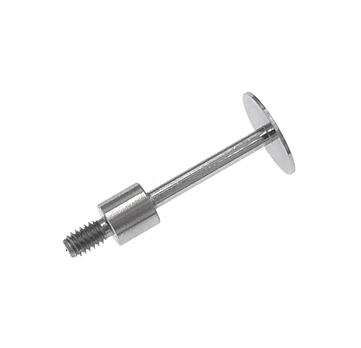SUXING Flat Contact Points for Dial Indicator Depth 0.5mm Thickness 10 mm Diameter 4-48 UNF Thread 20 mm Length(4-48UNF D10L20)