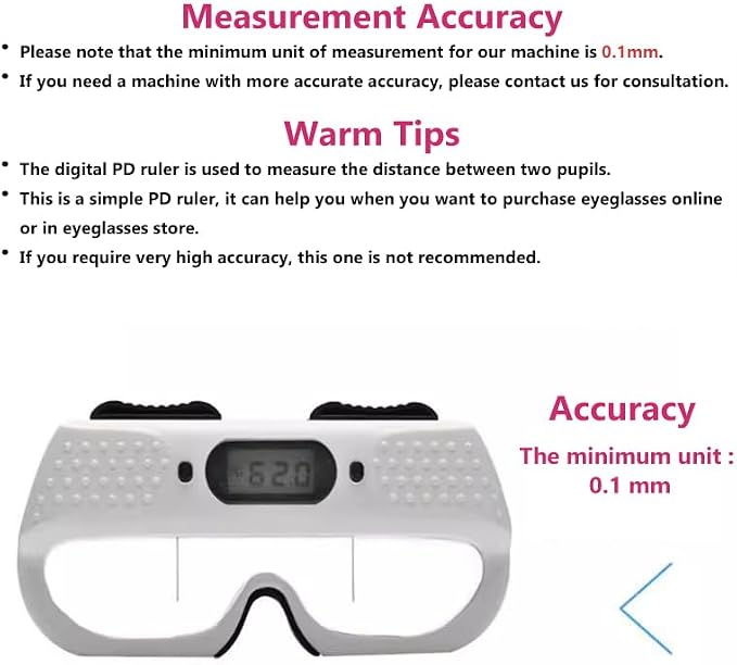 Hanchen PD Meter Digital Pupil Distance Meter PD Ruler Pupilometer with Memory Function CE Certificate