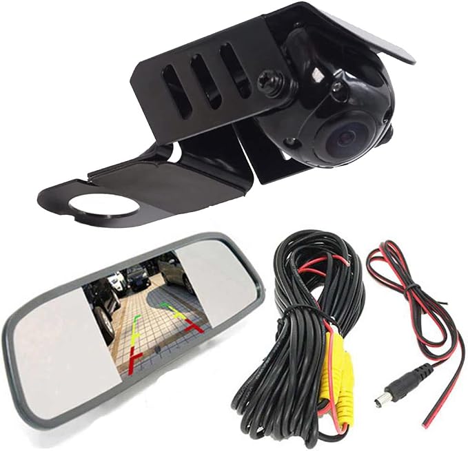 Third 3rd Brake Light Reversing Camera Brake lamp Parking Camera Replacement for Mercedes Benz Viano Vito W639 Van 3 VW Crafter Dritte 3 ab Transporter+4.3" Reverse Mirror