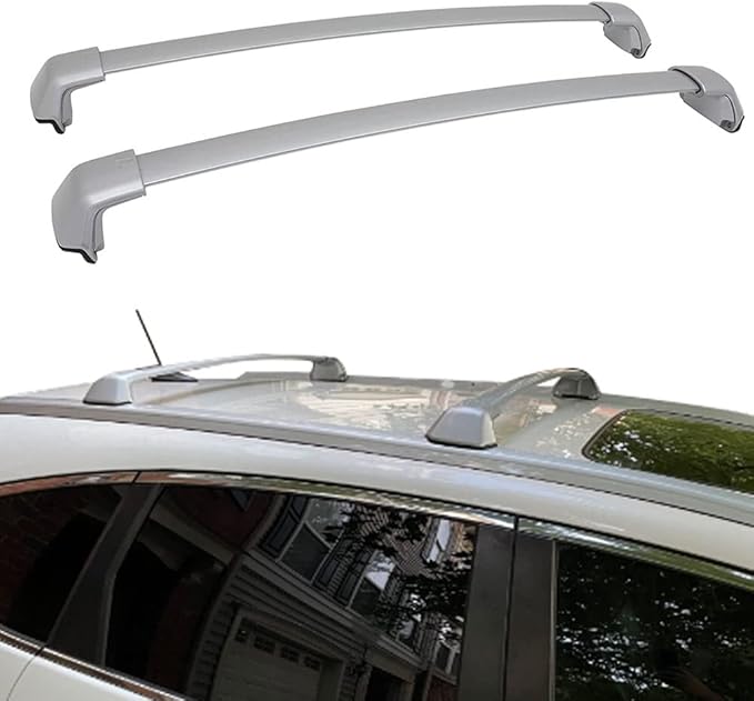 Roof Rack Cross Bars for 2012-2016 Honda CRV CR-V Aluminum Bolt-on Cross Rails Silver