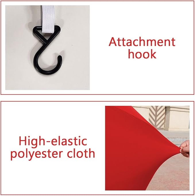 Indoor Motorcycle Cover Soft Stretch Dustproof Cover Compatible with All Motor, 116 inches,Red