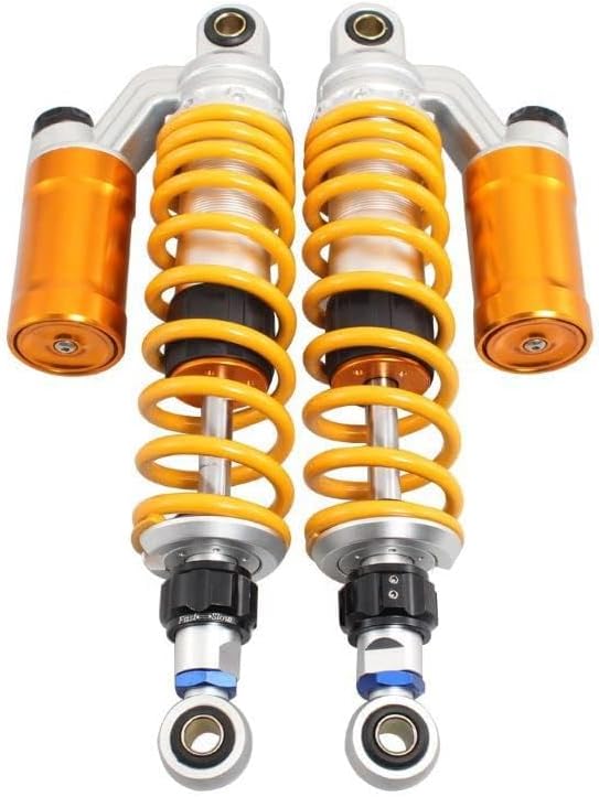 350mm/13.8" Rebound Damping Universal 7mm Spring Rear Suspension Air Shock Absorber MTB Motorcycle For BWS 125 Dirt Bike Gokart Quad ATV Nmax Xmax Aerox
