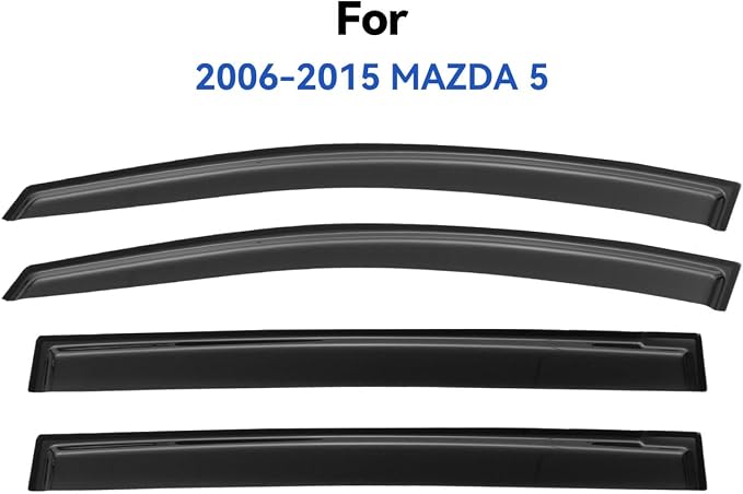 Window Visors Rain Guards Shield for 2006-2015 Mazda 5, Out-Channel Window Vent Wind Deflectors Visors Shades for 06-15 Mazda 5