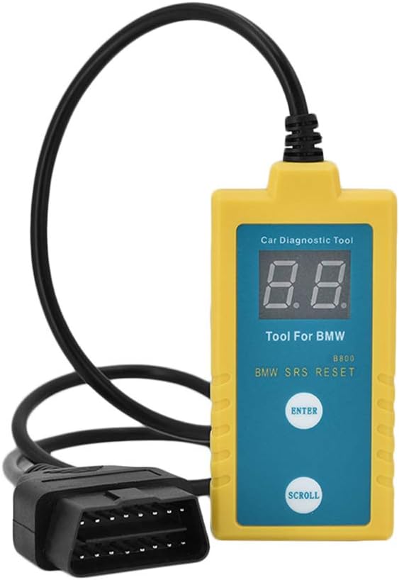 Outzone B800 BMW SRS Airbag Reset Tool | OBDII Scanner Read & Clear Fault Codes | Fits E36/E46/E34/E38/E39/Z3/X5 (1994-2003) – Except 2001 330i